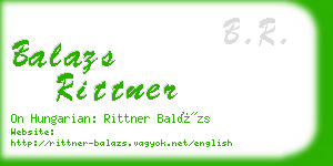 balazs rittner business card